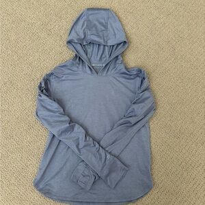 Athleta Girl Hooded Long Sleeve Shirt, Size L/12